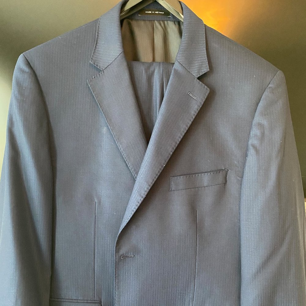 Blue Pin Stripe Suit
